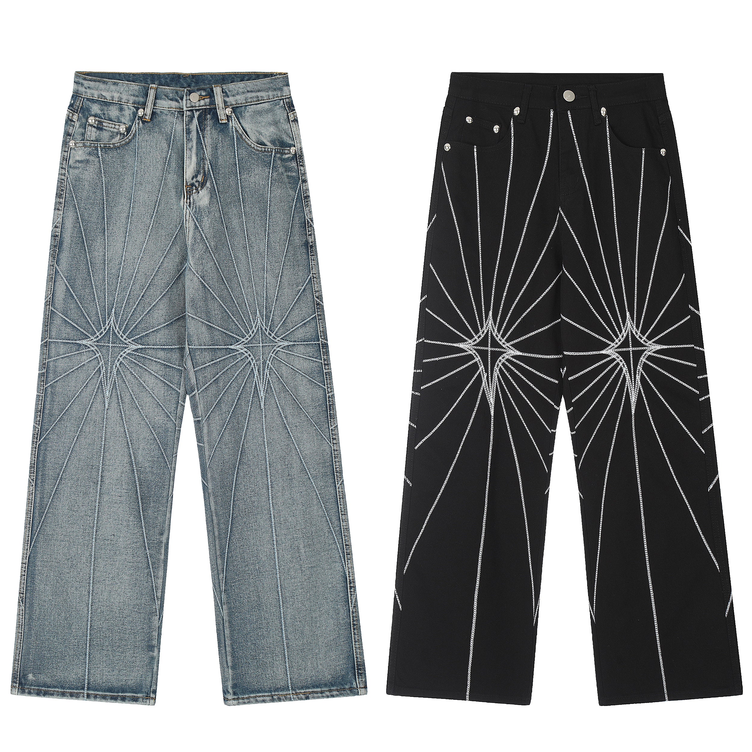 Spinnennetz | Gemusterte Jeans