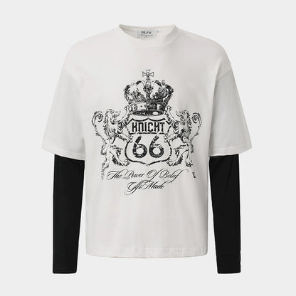 Long Sleeve Streetwear Top | Patchwork Color Block Sweatshirt - Santo 