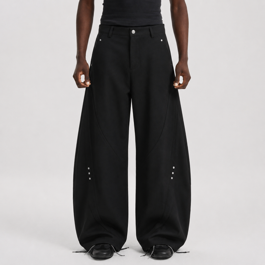 Retro Unisex Barrel Baggy Pants