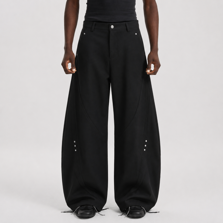 Retro Unisex Barrel Baggy Pants