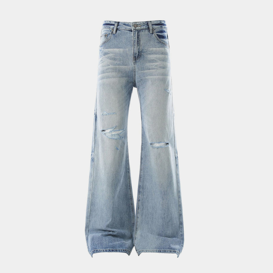 Denim Ripped | Washed flares Jeans
