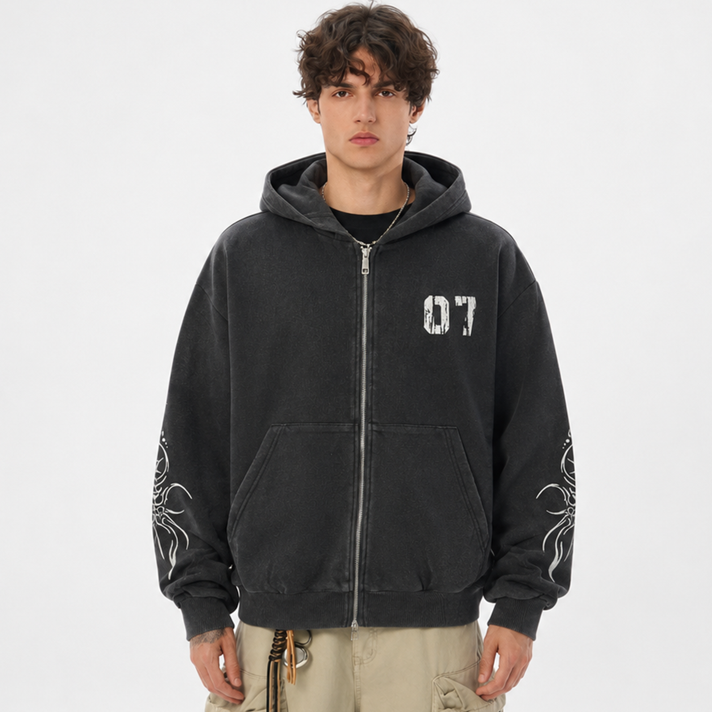 Shadow Wave | Y2K Inspirierte Grafik Hoodie