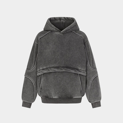 Retro Deconstructed | Patchwork Washed Hoodie