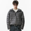 Lightweight Half-Zip | Hooded Puffer Jacket
