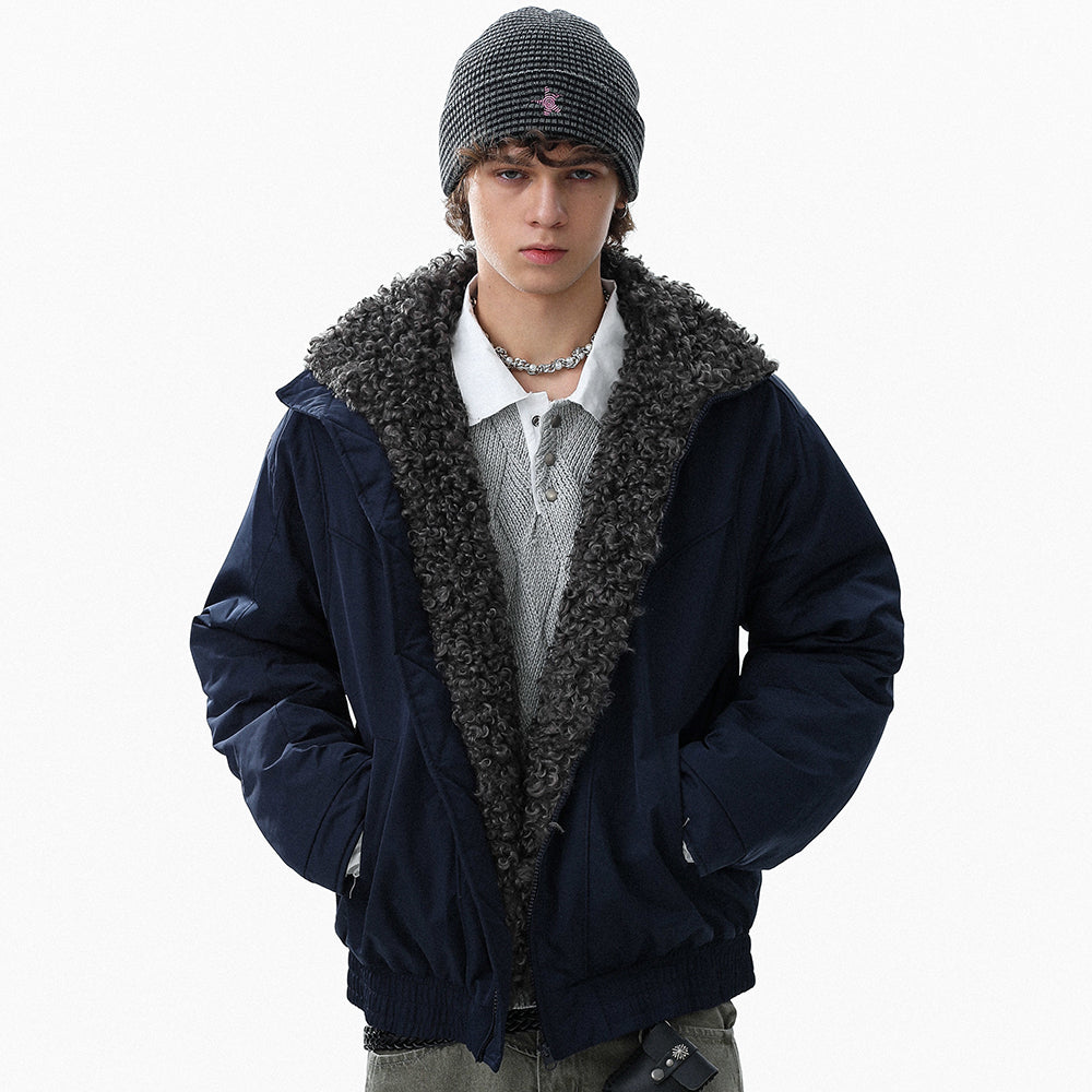 Fleece-Lined | Stand Collar Jacket
