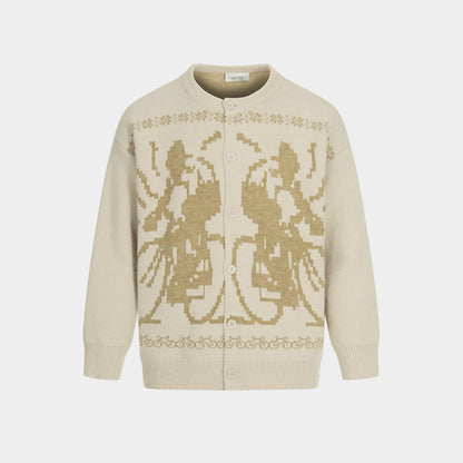 Cyclist Graphic | Knit Retro Cardigan