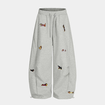 Embroidery | Dog Baggy Barrel Sweatpants
