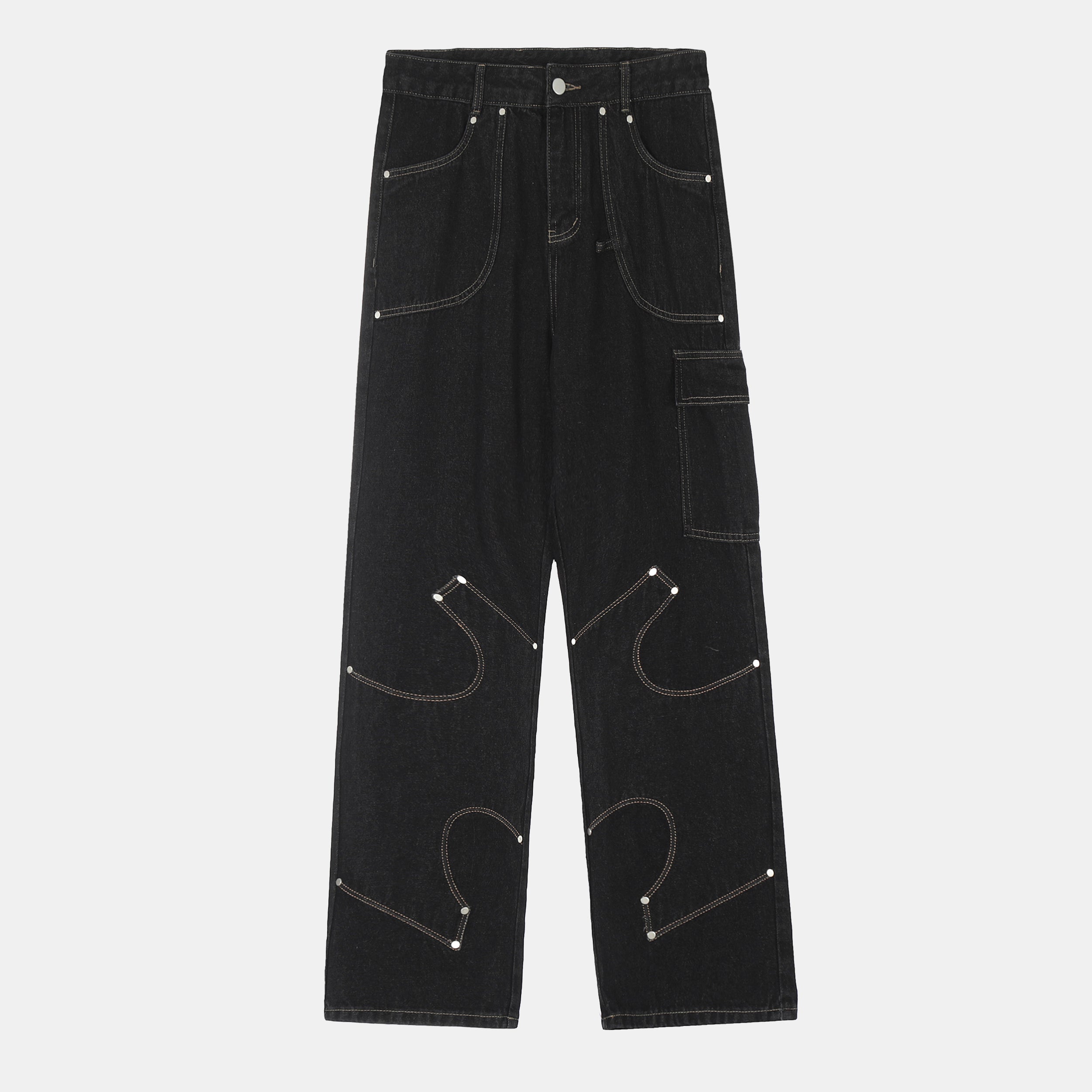 "Galaxy Rider" Embellished Jeans - Santo 