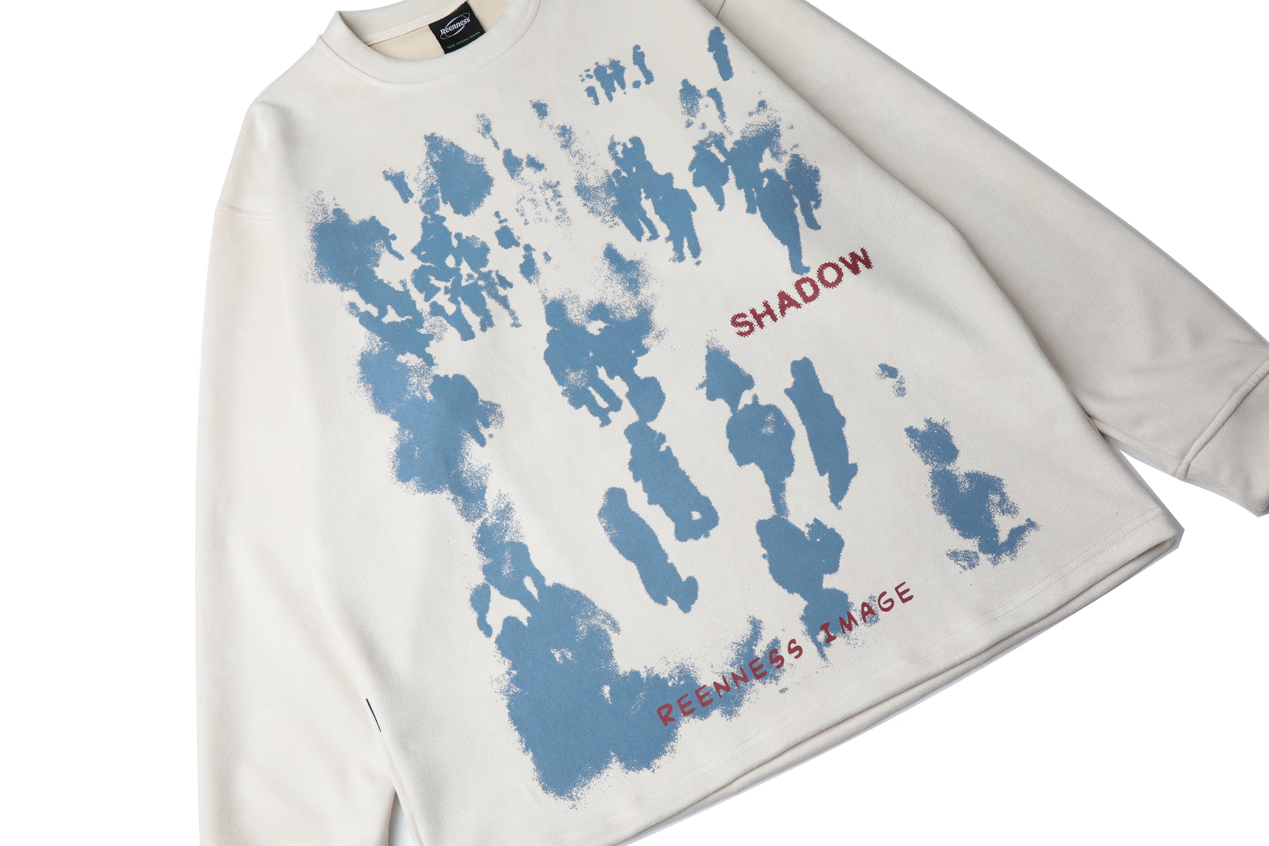 Blue Shadow | Sweat-shirt ras du cou rétro