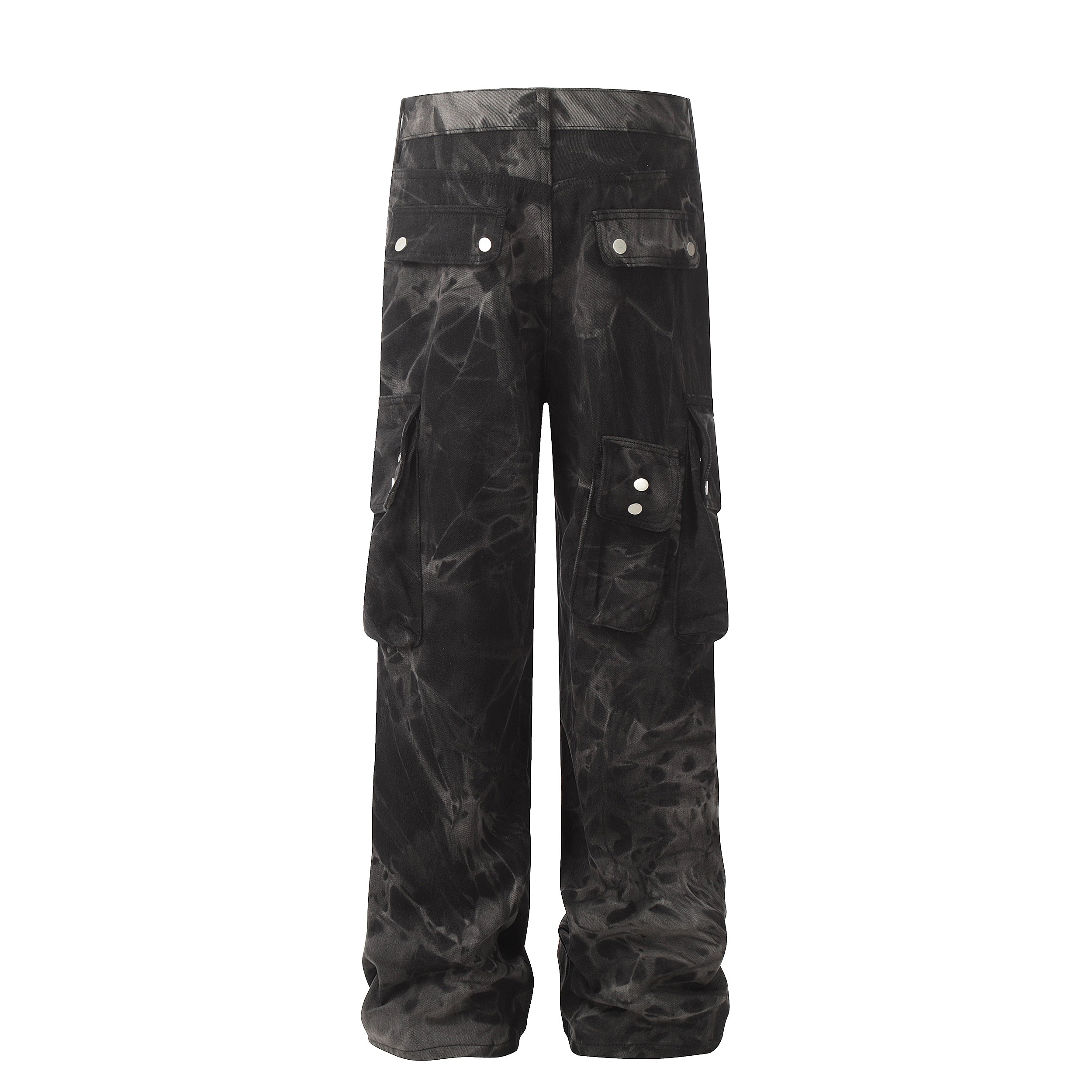 Pantalon cargo utilitaire en marbre noir