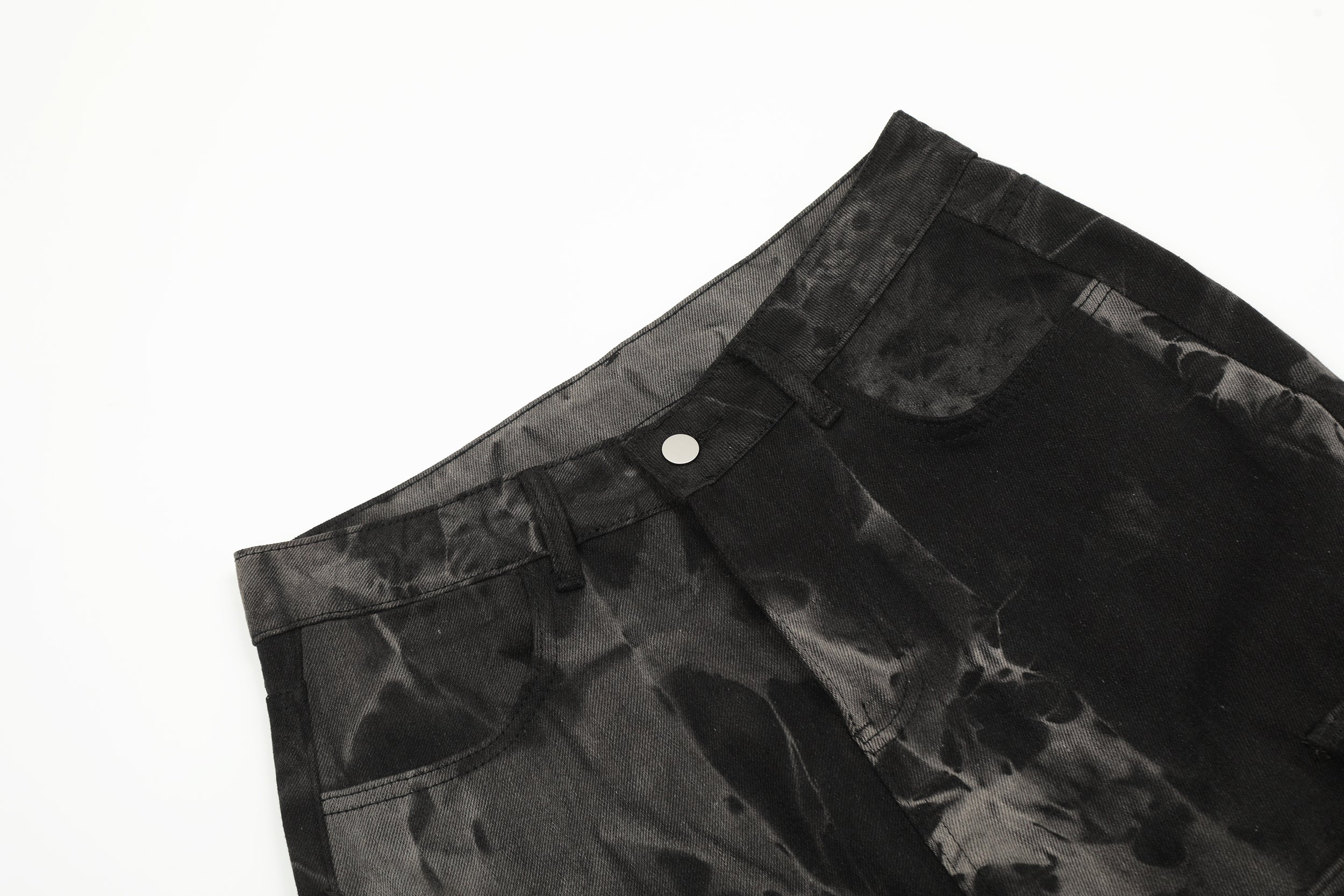 Pantalon cargo utilitaire en marbre noir