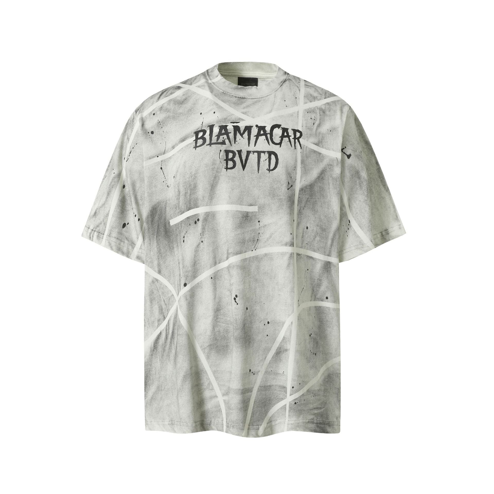 Marble Street Print | Distressed T-Shirt - Santo 