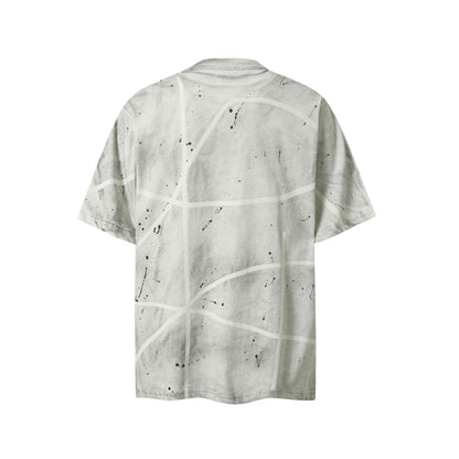 Marble Street Print | Distressed T-Shirt - Santo 