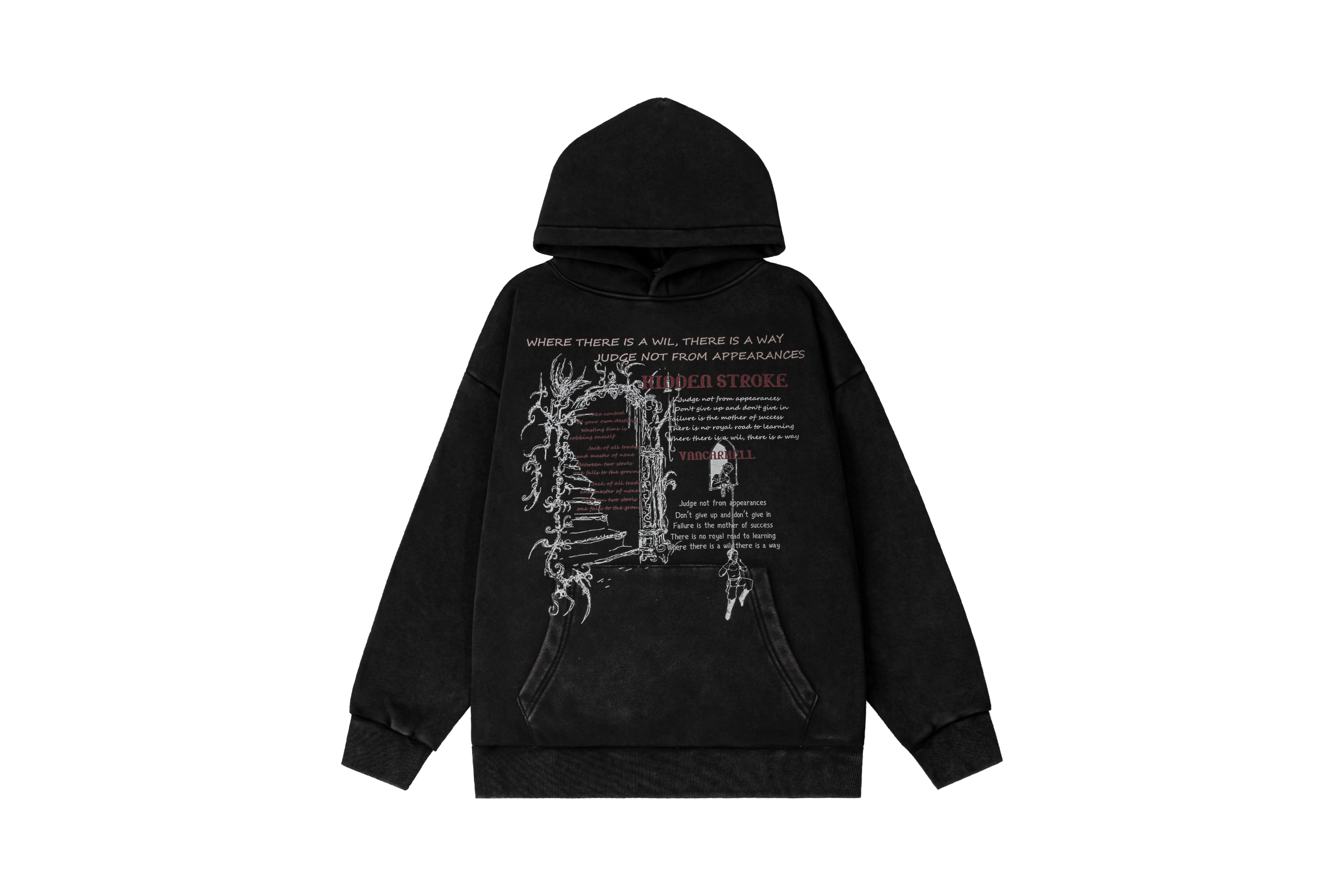 Hidden Stroke | Artistic Graphic Hoodie