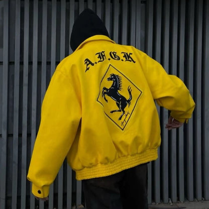 Racing | Retro Leather Jacket - Santo 