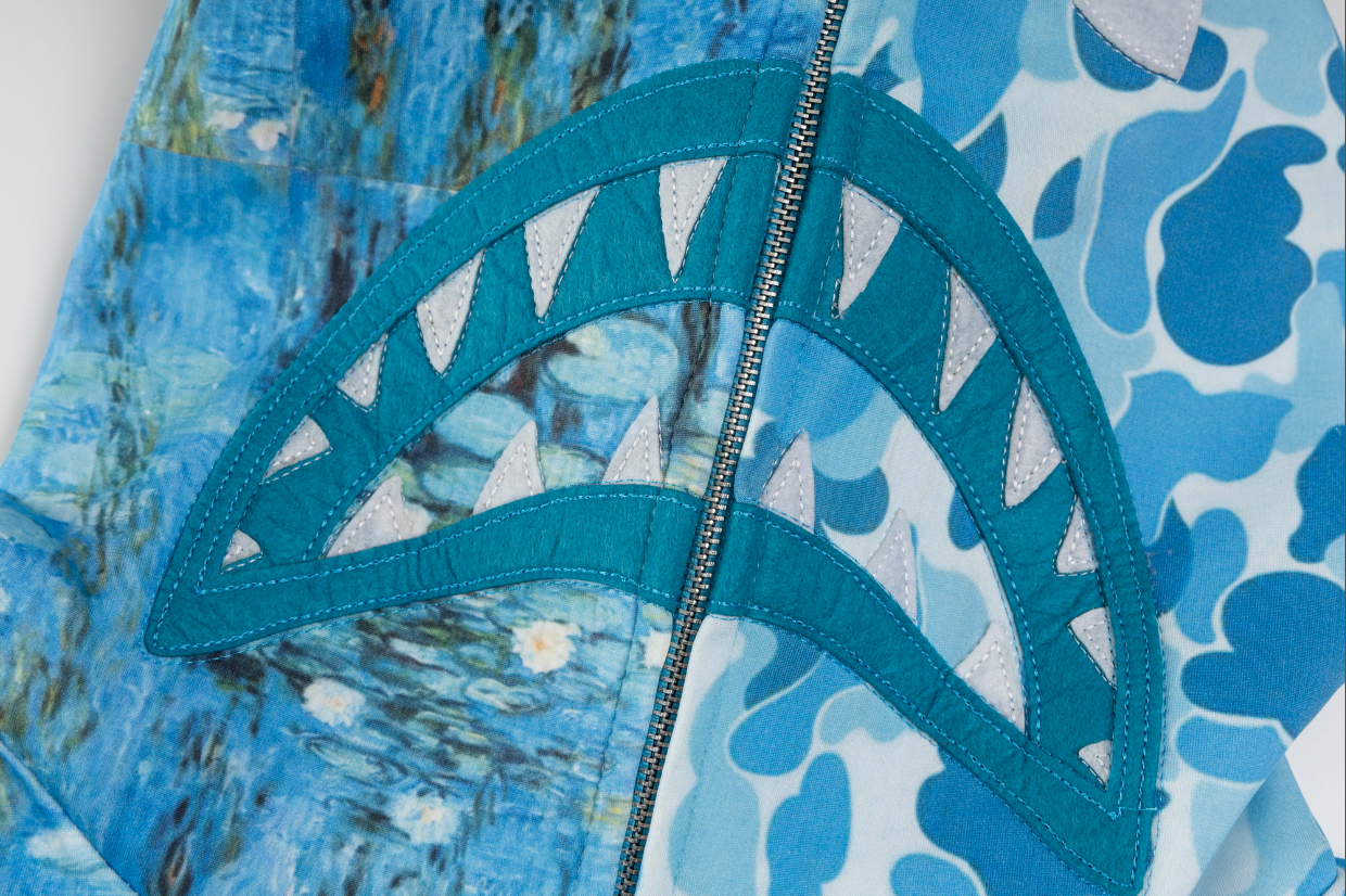 Monet Camo Patchwork | Zip-Up Hoodie - Santo 