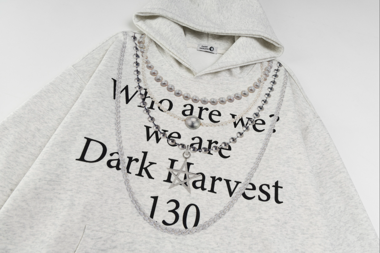 Chains Print | Graphic Hoodie - Santo 