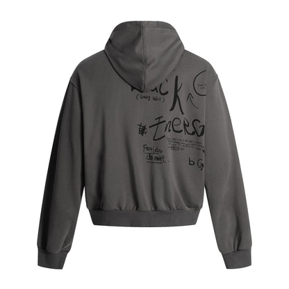 Portrait Graphic | Zip-Up Hoodie - Santo 