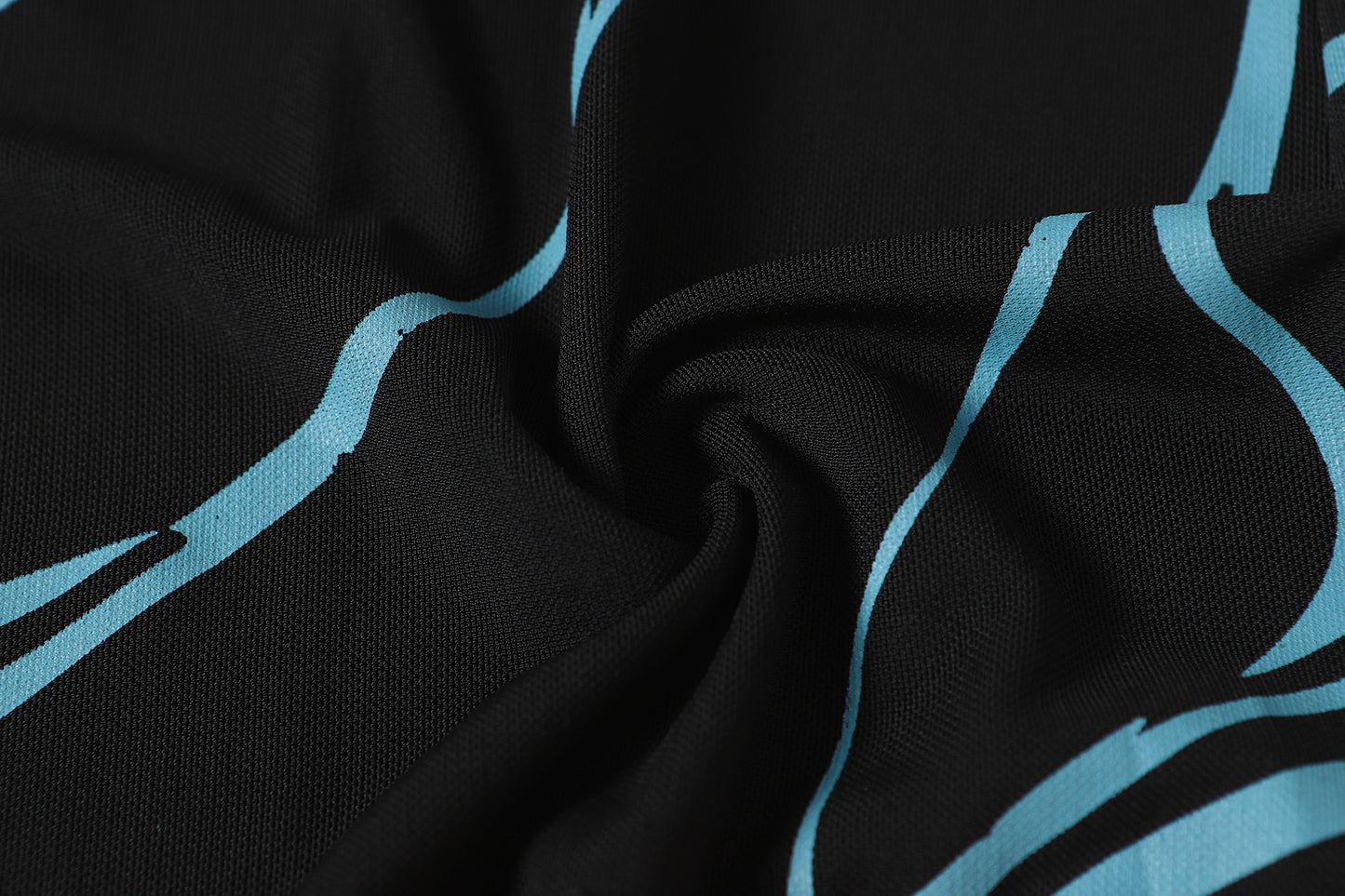 Abstract Line Graphic | Turtleneck Sweatshirt - Santo 