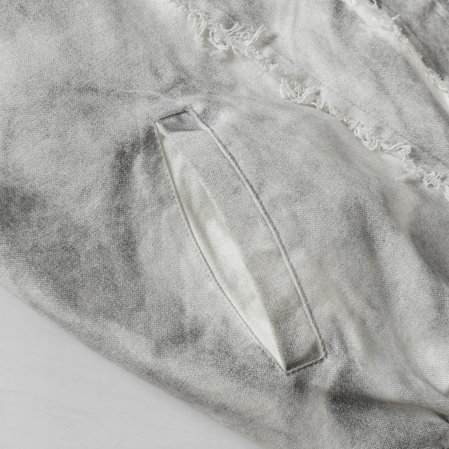 Washed Fray Edge | Hooded Jacket - Santo 