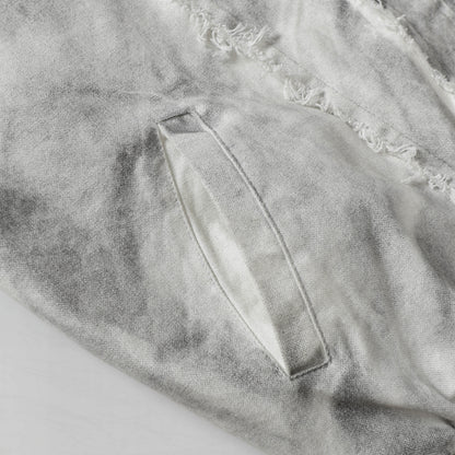 Washed Fray Edge | Hooded Jacket - Santo 