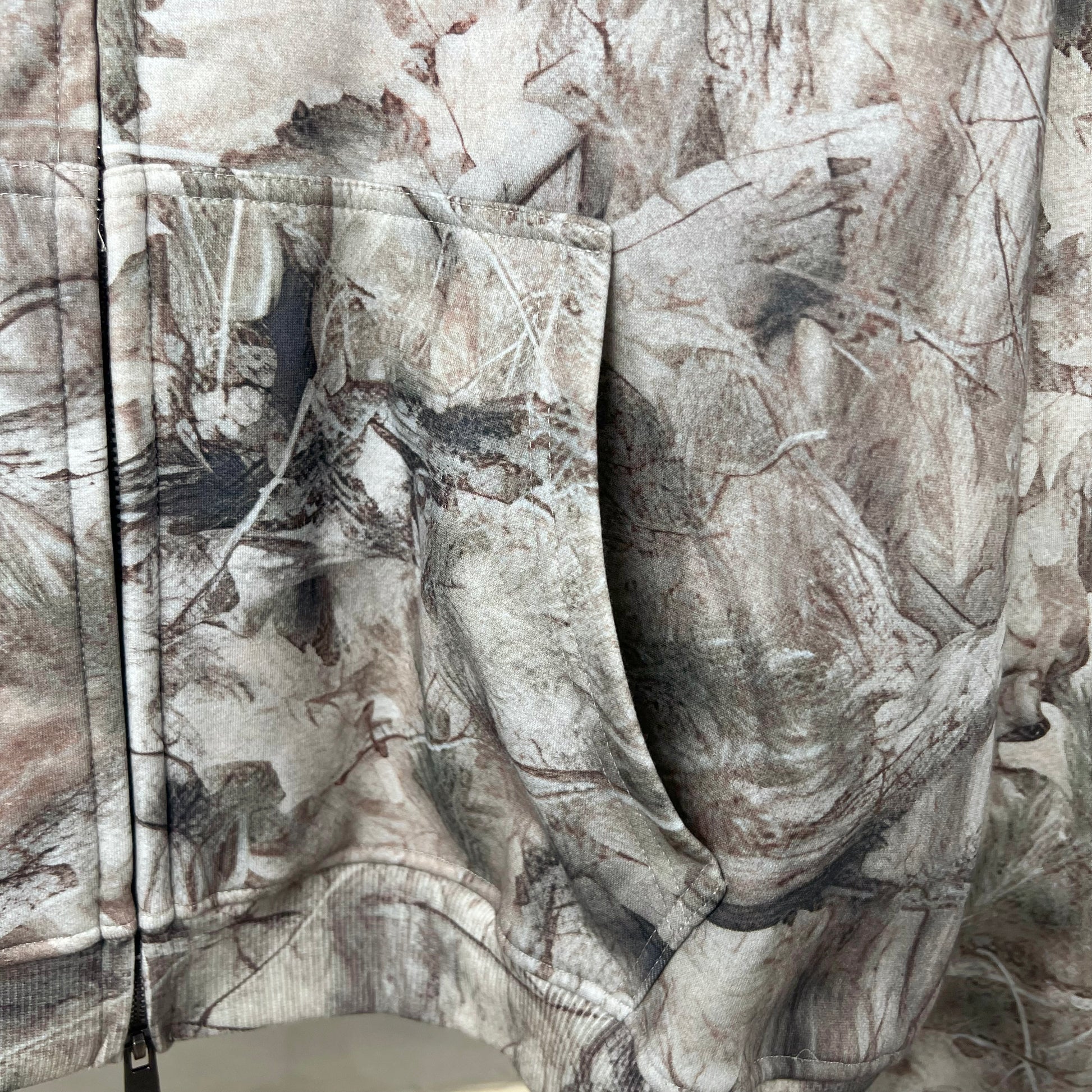 Forest Camo | Oversized Zip-Up Hoodie - Santo 