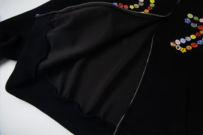 Emoji Art 27 Print | Zip-Up Hoodie - Santo 