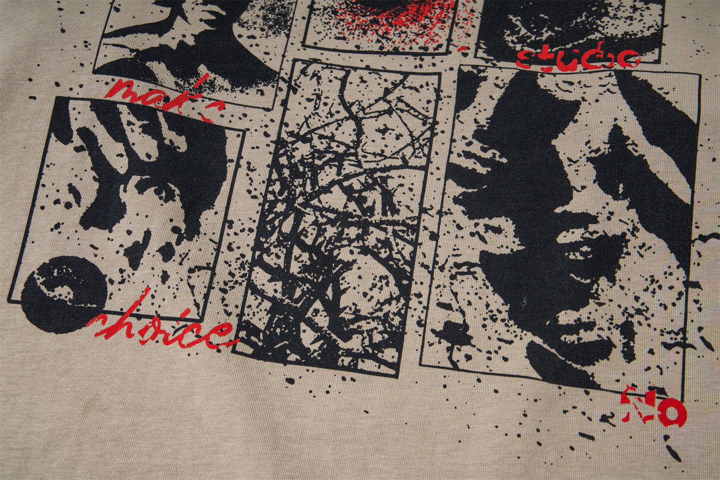 Retro Camouflage Patchwork | Ripped Sweatshirt - Santo 