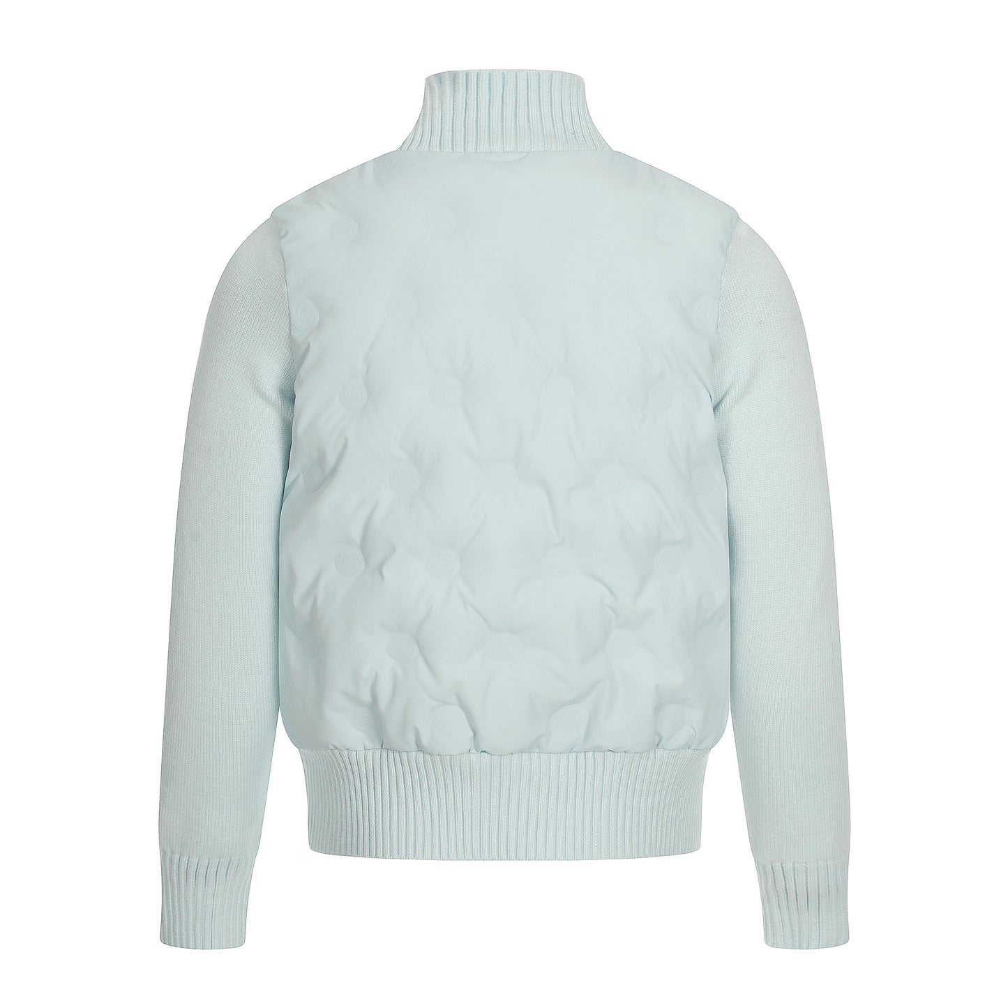 Cloud Shell | Knit-Sleeve Bubble Zip Jacket - Santo 