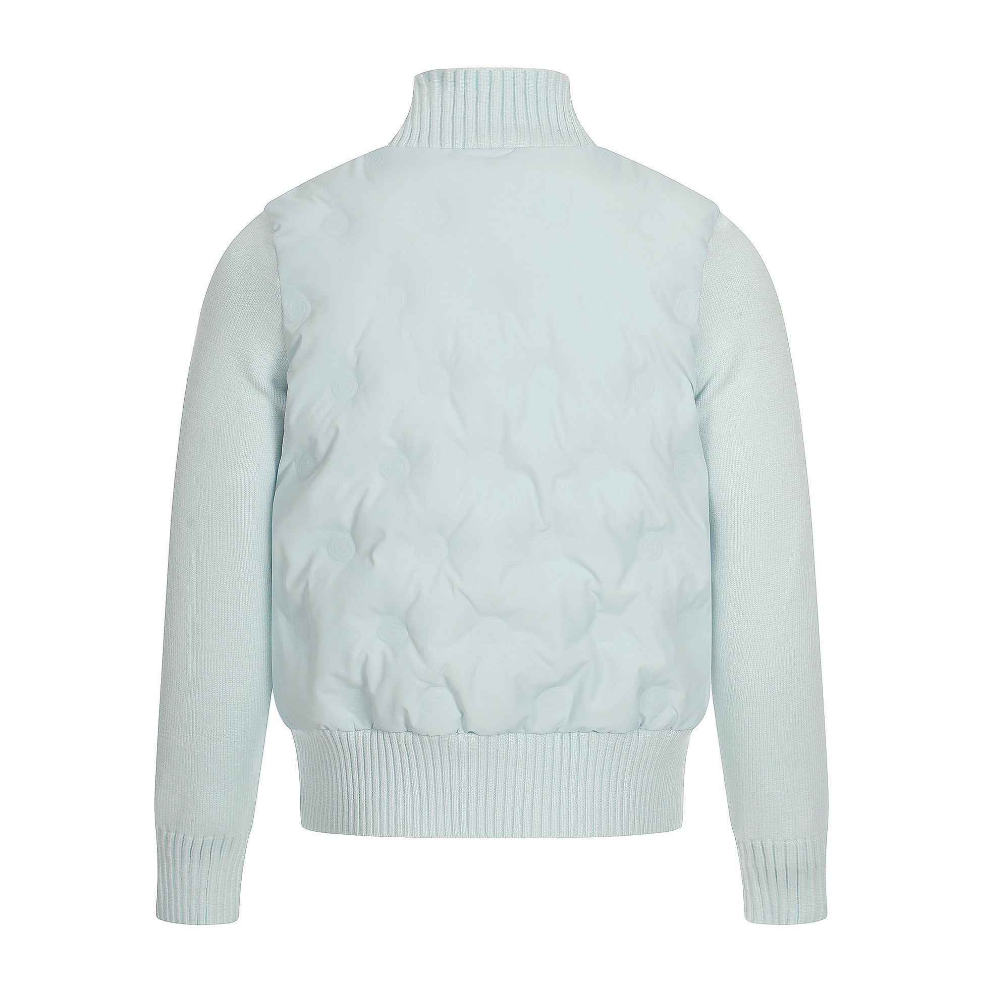 Cloud Shell | Knit-Sleeve Bubble Zip Jacket - Santo 