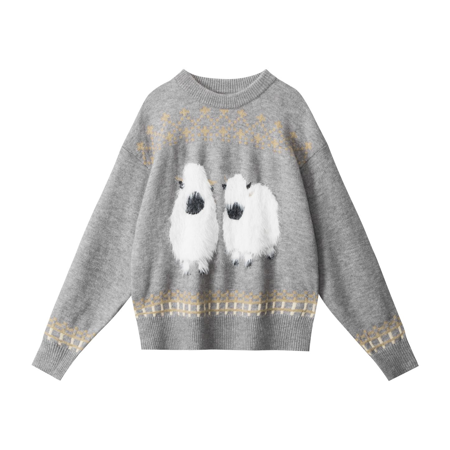 Woolly Pair | Fuzzy Sheep Knit Jumper - Santo 