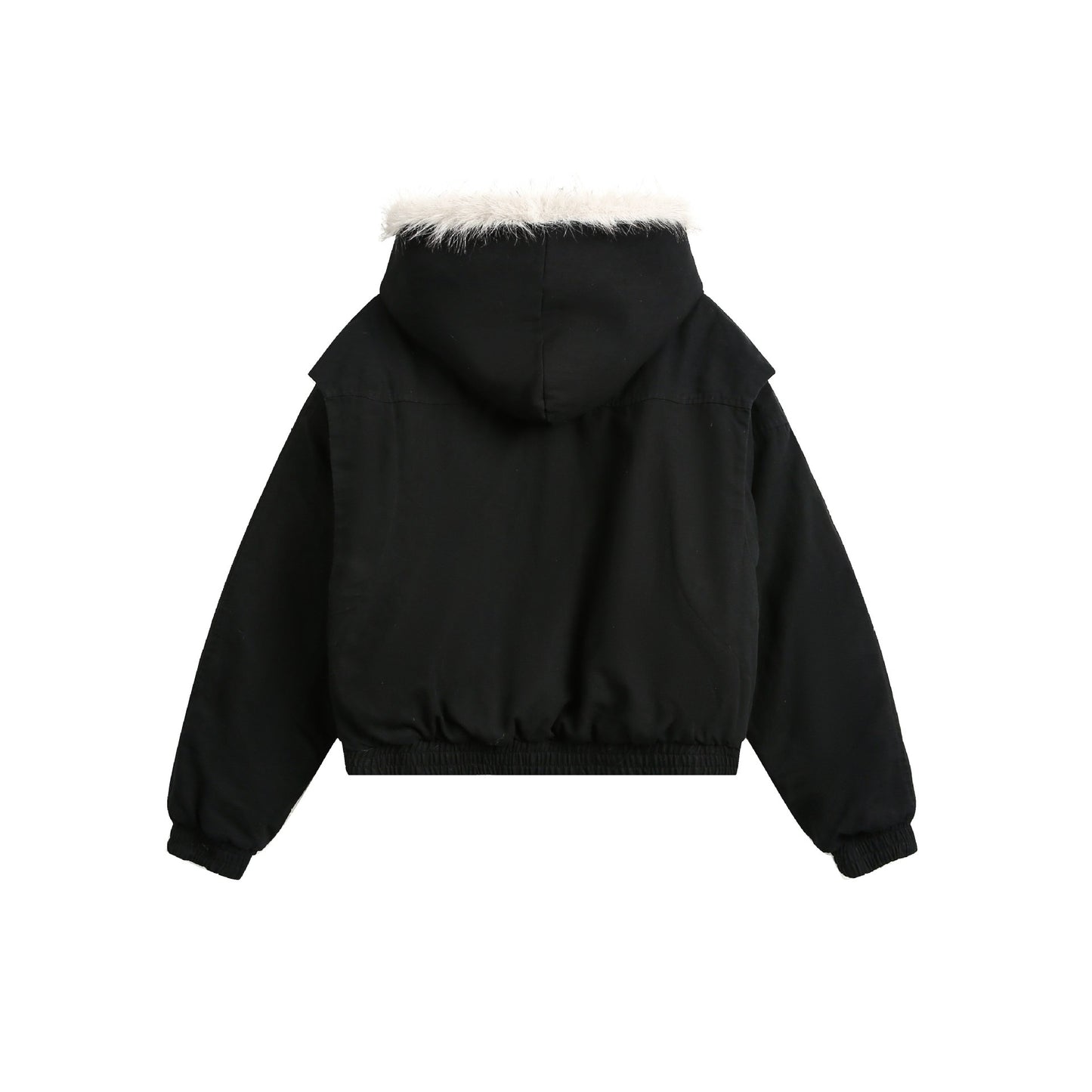 Spliced Fur | Hooded Quilted Jacket - Santo 