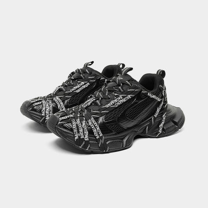 Triple S | Logotype Technical Sneakers - Santo 