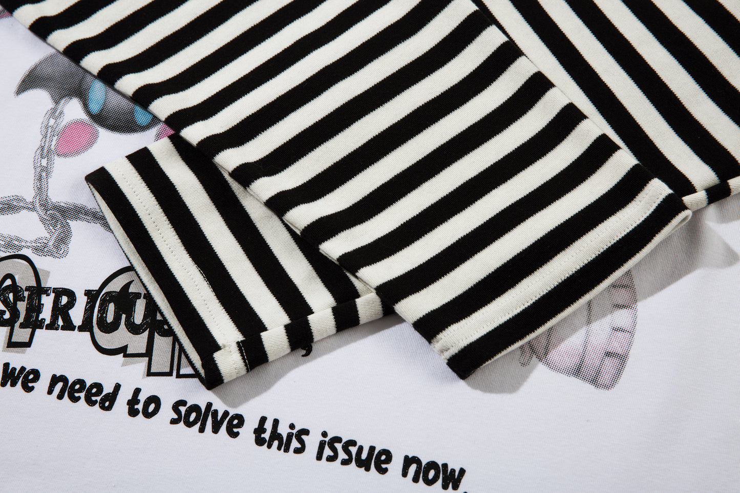 Street Anime Cartoon | Stripe Sweatshirt - Santo 