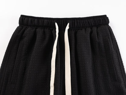 Waffle Drawstring Wide | Jogger Pants - Santo 