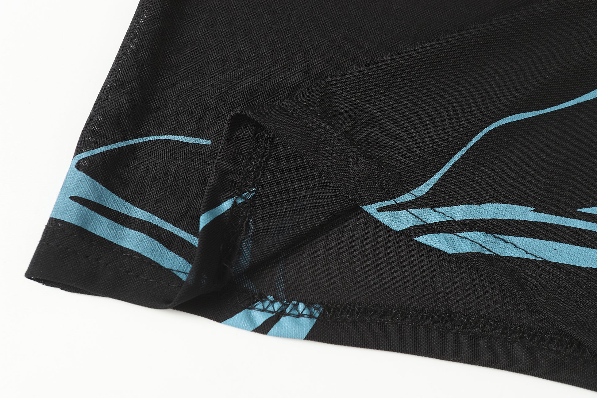 Abstract Line Graphic | Turtleneck Sweatshirt - Santo 