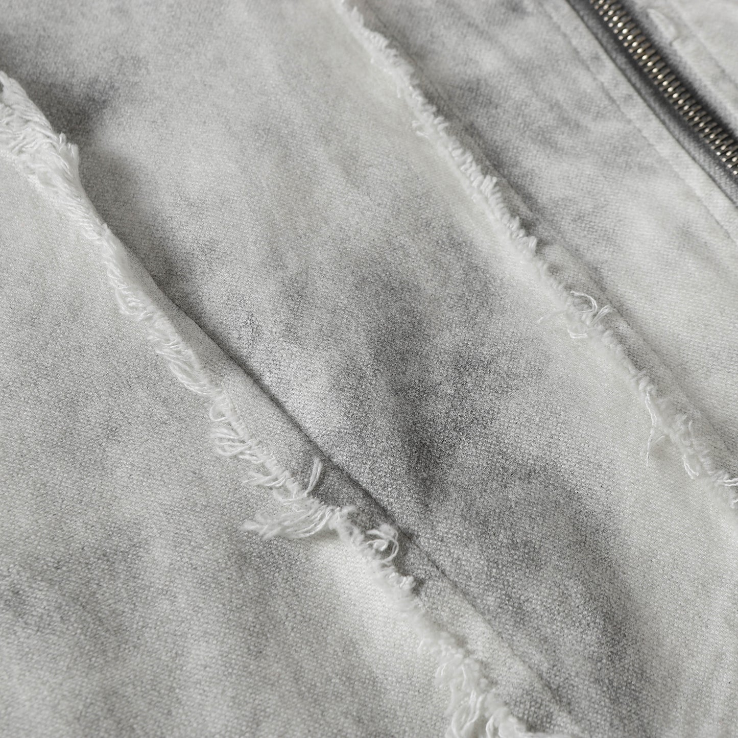 Washed Fray Edge | Hooded Jacket - Santo 