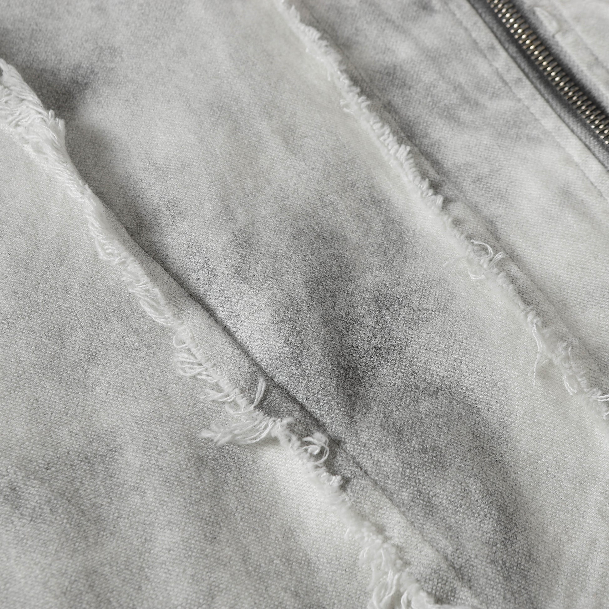 Washed Fray Edge | Hooded Jacket - Santo 