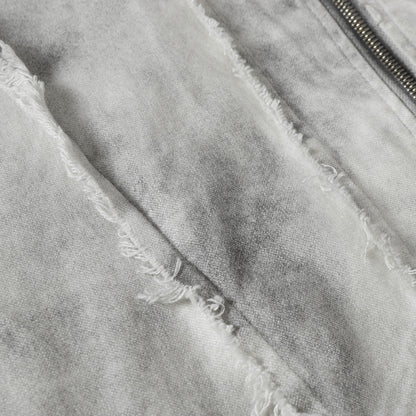 Washed Fray Edge | Hooded Jacket - Santo 