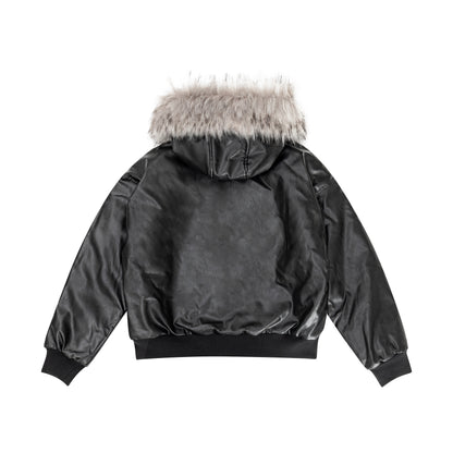Moto Style | Faux Fur PU Jacket - Santo 