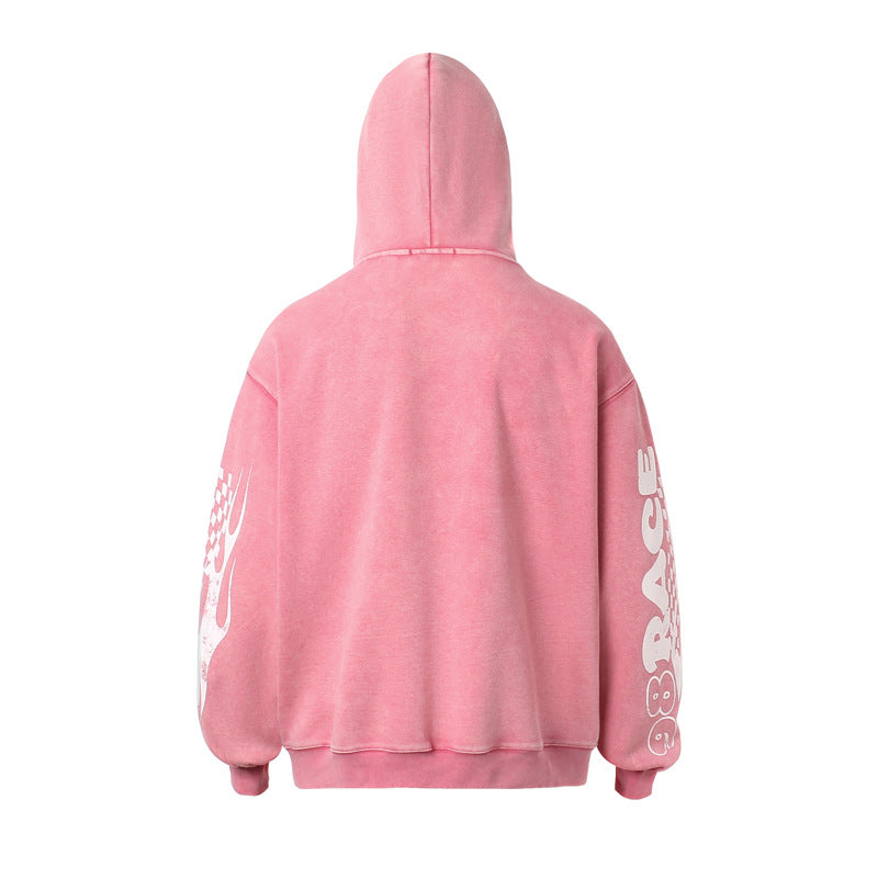 Washed Racing | Zip Up Hoodie