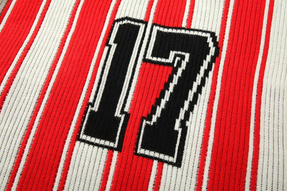 Varsity Stripe Knit | Jersey Tee - Santo 