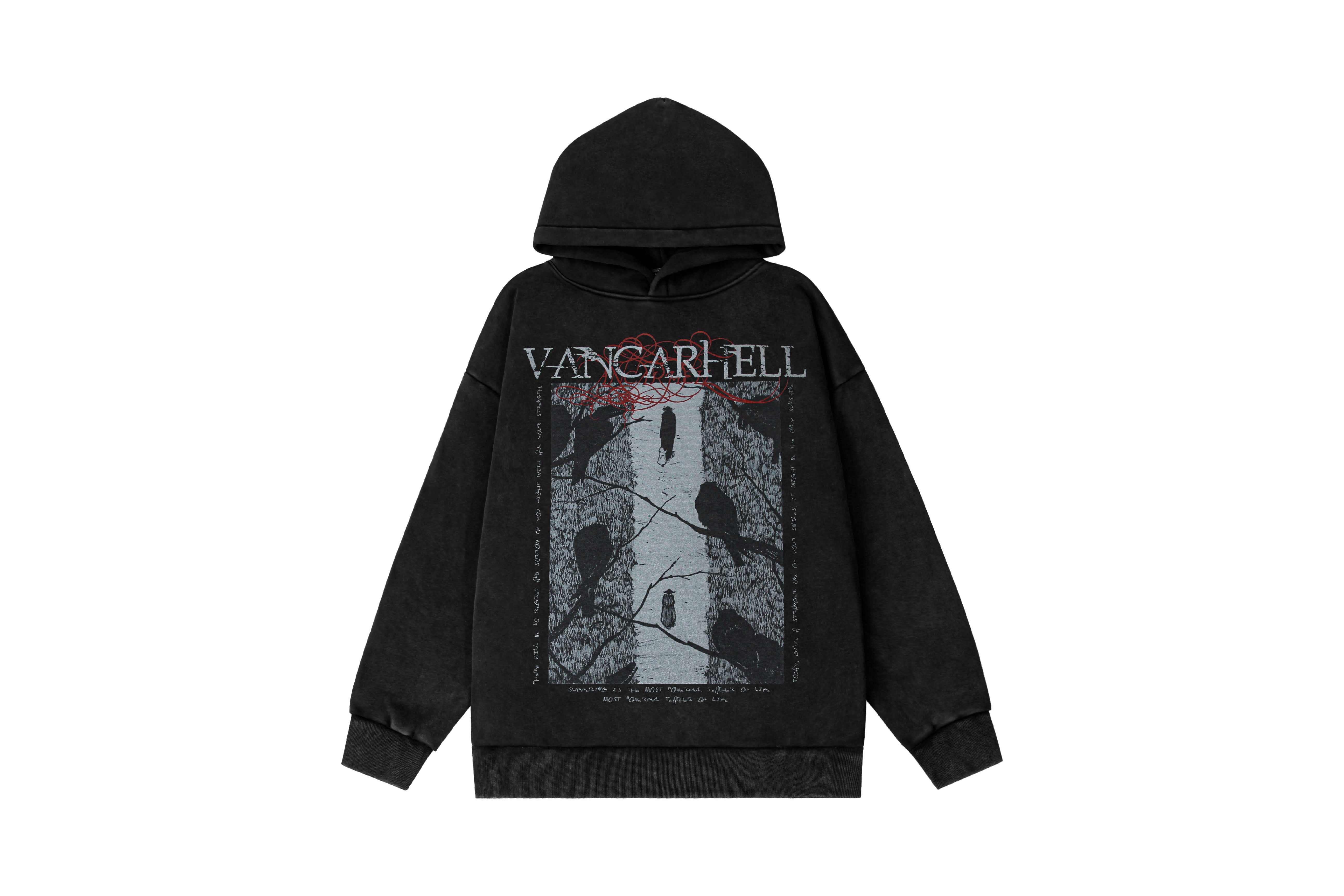 Vancarhell | Gothic Graphic Statement Hoodie