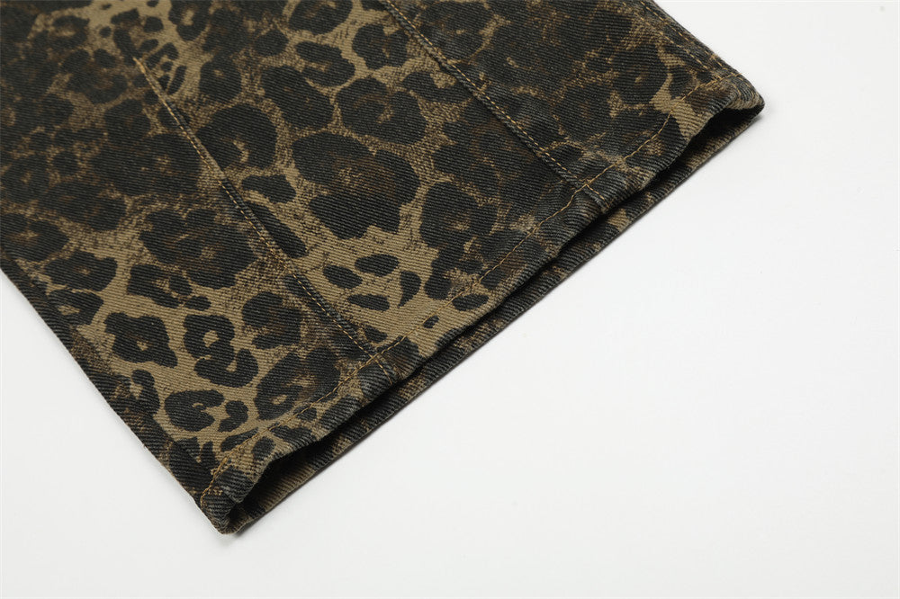 "Leopard Overalls" Jeans - Santo 
