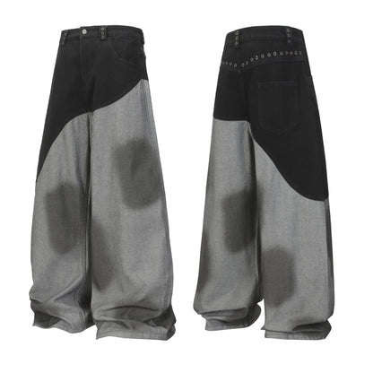 Two-Tone Fade Wash | Wide Jeans - Santo 