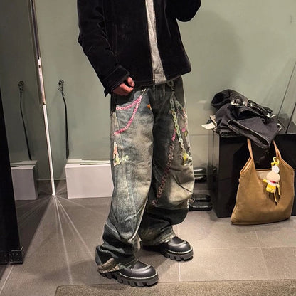 Candy Chain Washed | Baggy Jeans - Santo 