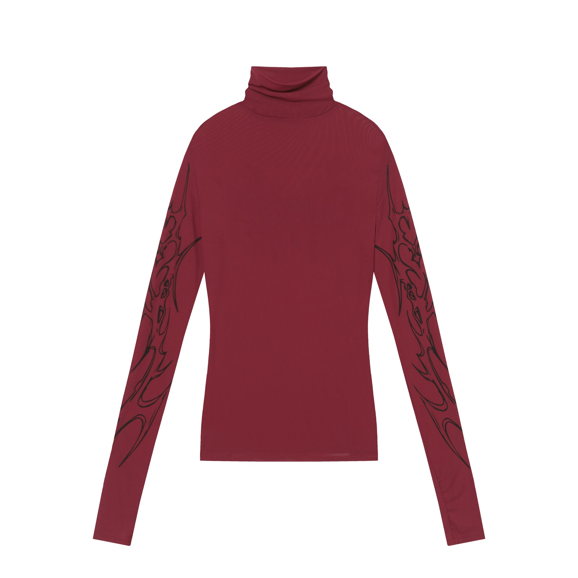 Streetwear Gothic Print | Turtleneck Sweatshirt - Santo 