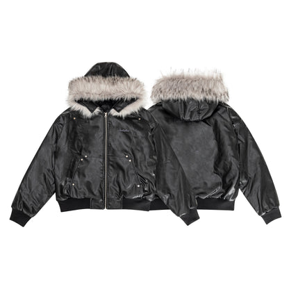 Moto Style | Faux Fur PU Jacket - Santo 