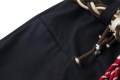 Plaid Waist Detail | Cargo Pants - Santo 