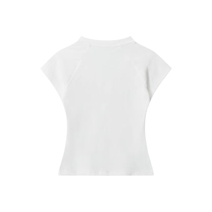 Faded Hug | V-Neck Soft Focus Tee